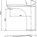 Смеситель Aquanet Atletic AF310-10С для раковины