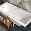Ванна из искусственного камня Эстет Дельта slim 170A 170x70 ФР-00016732 белая глянец