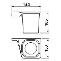 Стакан Art&Max Gina AM-G-2731-Nr черный