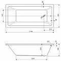 Каркас для ванны Cezares EMP-170-80-MF-R 170x80