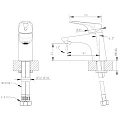 Смеситель для раковины Bravat Drop-D F148162C хром