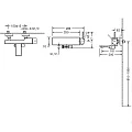Смеситель для ванны с душем Bravat Arc F66061C-01A-ENG хром
