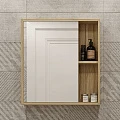 Зеркало-шкаф DIWO Углич 60 UGL.Z.60/P/M светлое дерево