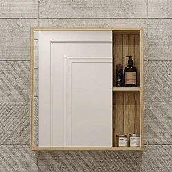 Зеркало-шкаф DIWO Углич 60 UGL.Z.60/P/M светлое дерево