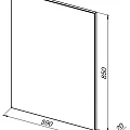 Зеркало Aquanet Lino 60 253905 белое матовое