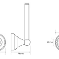 Держатель запасного рулона Bemeta 144712037 бронза