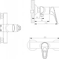 Смеситель для душа Bravat Drop-D F948162C-01 хром