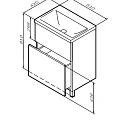 Тумба под раковину AM.PM Gem 60 M90FSX06022WG32 белый