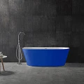 Акриловая ванна ABBER 170x80 AB9216-1.7DB синяя глянцевая