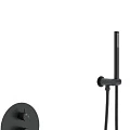 Душевой комплект BERGES VENTAS 2R BLACK с внутренней частью, черный матовый