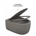 Унитаз подвесной Berges Ego XL 083216 серый матовый