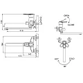 Смеситель для ванны с душем Bravat LOOP F6124182CP-02L-RUS хром