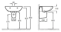 Полупьедестал Jacob Delafon Odeon/Patio 19085-00 Белый