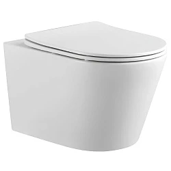 Комплект унитаз Set Aquatek Вега AQ1905-00+инсталляция Aquatek 50 INS-0000012 с кнопкой черной 5в1