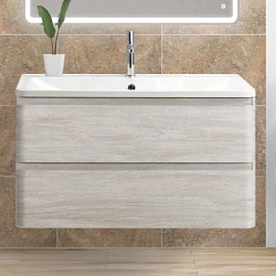 Тумба с раковиной BelBagno Albano 90 белый дуб