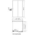 Душевой уголок Wasserkraft Dill 120x80см 61S06 профиль черный матовый, стекло прозрачное