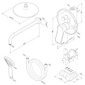 Душевой комплект AM.PM X-Joy FB85A1RH00 с внутренней частью, хром