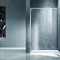 Душевая дверь в нишу Bravat Slimline 120x195см BD120.4105A профиль хром, стекло прозрачное