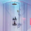 Душевой уголок AM.PM X-Joy 80x80 WK88EG профиль хром, стекло прозрачное