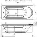 Акриловая ванна Aquanet West 160x70 со шторкой Aquanet Alfa 4 NF6222-pivot 204054 + 196049 белая