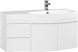 Тумба с раковиной Aquanet Опера 115 R 212992 белая