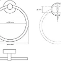 Кольцо для полотенец Bemeta 104104065  нержавейка