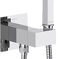 Гигиенический душ Aquatek Лира AQ1025CR со смесителем, хром глянцевый