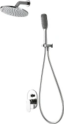 Душевой комплект Bravat Gina F865104C-A-ENG с внутренней частью, хром