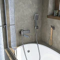 Смеситель Iddis Slide SLIGM00i02 для ванны с душем, графитовый