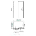 Душевой уголок Wasserkraft Dinkel 120x90см 58R07 профиль хром, стекло прозрачное