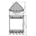 Полка Wasserkraft K-1222 2-ярусная, угловая, с крючками, хром