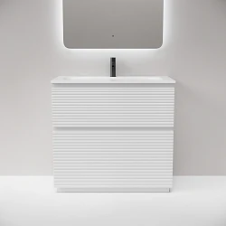 Тумба с раковиной Sancos Folk Floor 90 напольная, Bianco