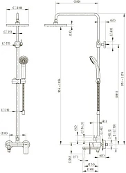 Скрытая часть Bravat Built-in D969BW-B-ENG