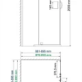 Душевой уголок Wasserkraft Leine 90x90см 35P03 профиль хром, стекло прозрачное