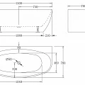 Акриловая ванна BelBagno 150x80 BB83-1500 белая глянцевая