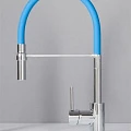 Смеситель для кухни Aquanet FF6215 синий / хром