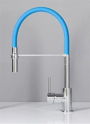 Смеситель для кухни Aquanet FF6215 синий / хром