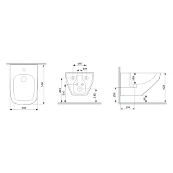 Биде подвесное AM.PM Inspire 2.0 C50A3411WH белый глянец