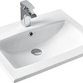 Тумба с раковиной Aquaton Сохо 60 белая глянцевая