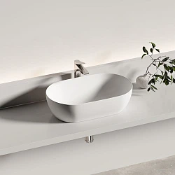 Раковина накладная Ceramica Nova Twist CN12001MW белая матовая