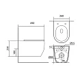 Комплект унитаз Set Aquatek Европа cmp016 AQ1106-00 унитаз и кнопка + инсталляция INS-0000012 5в1