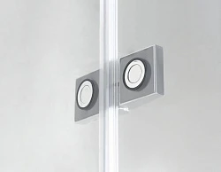 Душевая дверь в нишу Cezares 120см CRYSTAL-S-60/60-C-Cr-R профиль хром, стекло прозрачное