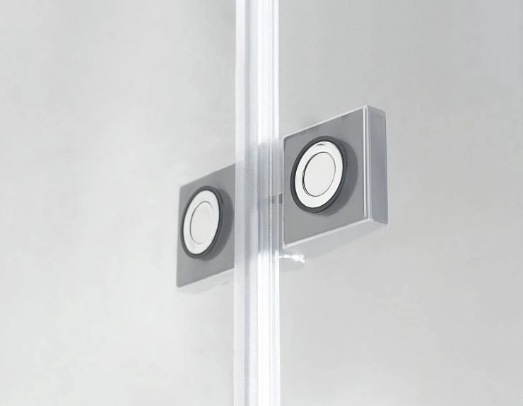 Душевой уголок Cezares Crystal 80x80см CRYSTAL-S-R-2-80-C-Cr профиль хром, стекло прозрачное