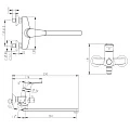 Смеситель для ванны с душем Bravat Line F65299C-1L хром
