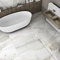 Керамогранит Global Tile Lonic 120x60 GT120603803PR белый