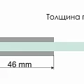 Душевая дверь в нишу Wasserkraft Alme 120см 15R05 профиль хром, стекло прозрачное