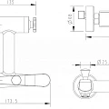 Смеситель для ванны с душем Bravat OPAL F6125183CP-01-RUS хром