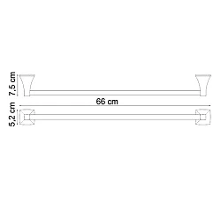 Полотенцедержатель Wasserkraft Wern K-2530 хром