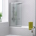 Шторка на ванну Wasserkraft Main 100x140см 41S02-100 WasserSchutz профиль хром, стекло прозрачное