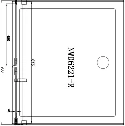 Душевая дверь в нишу Aquanet Beta 90см L 185945 профиль хром, стекло прозрачное